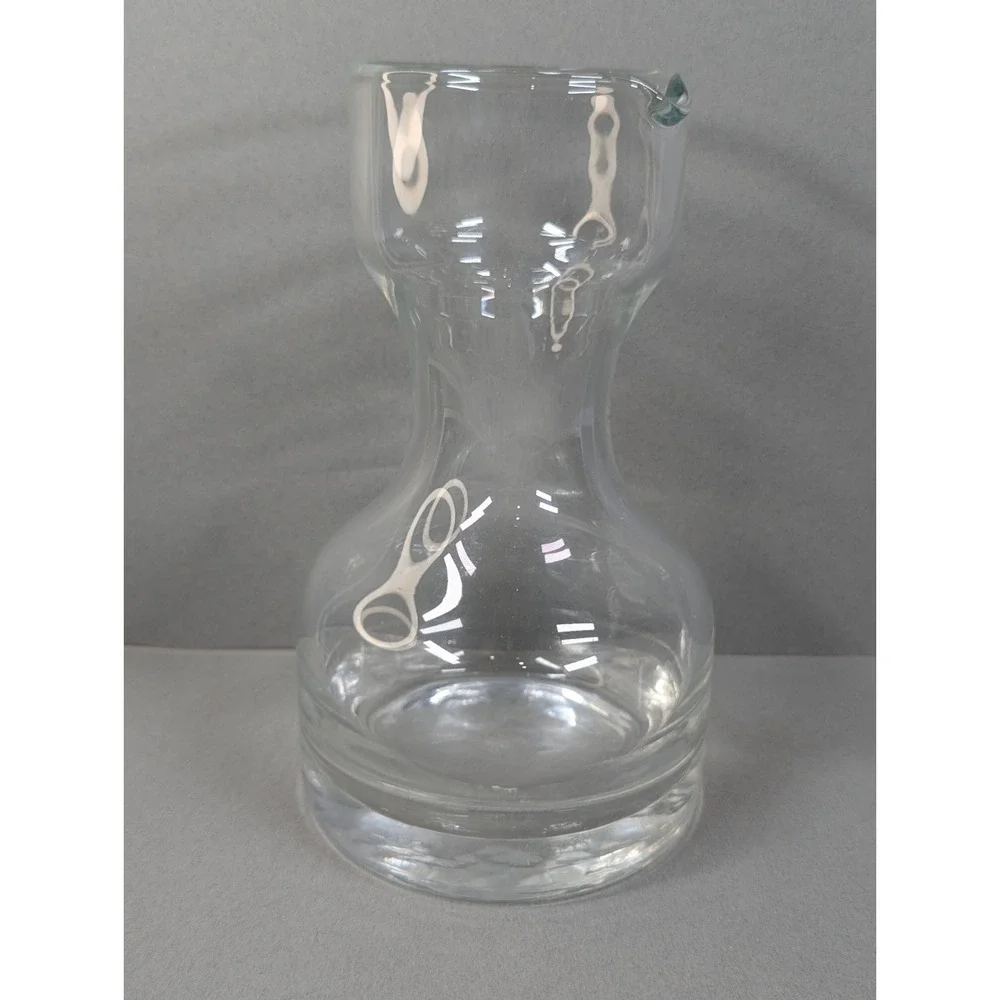 Vintage Clear Glass Wine Carafe 9